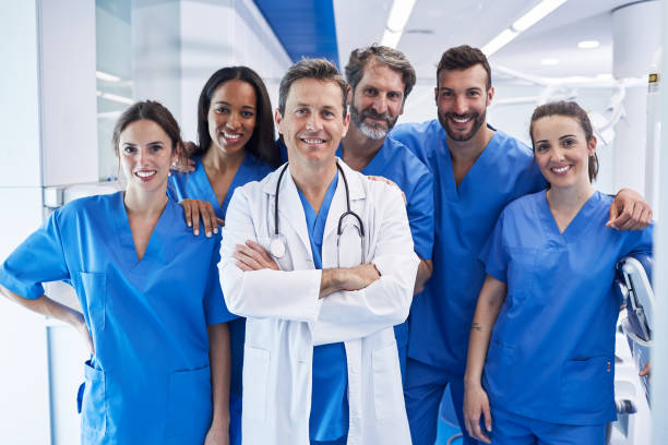 istock Dentist's office in Barcelona. Medical workers portrait. 687663804