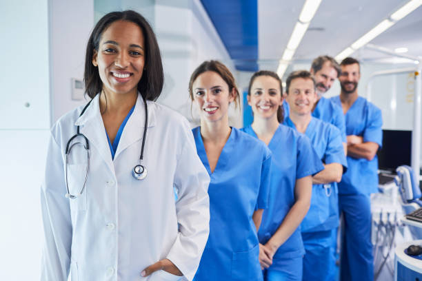istock Dentist's office in Barcelona. Medical workers portrait. 687663808