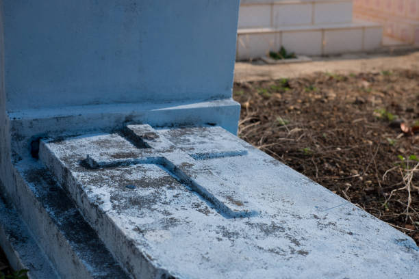 istock Tombs and crosses in Thailand 687667080