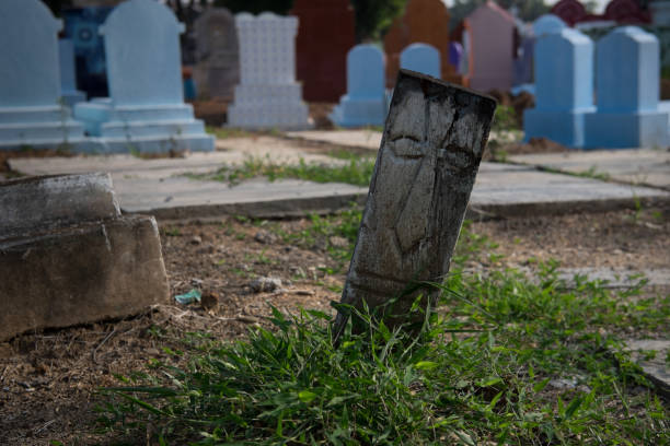 istock Tombs and crosses in Thailand 687667192