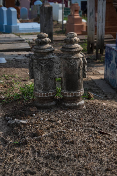 istock Tombs and crosses in Thailand 687667202