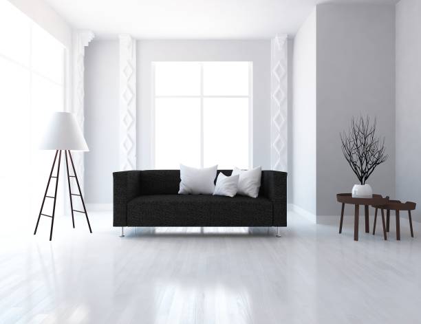 istock white scandinavian room interior with furniture 687678802
