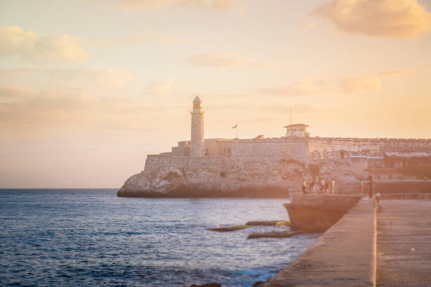 istock Morro Castle in Havana bay at Sunrise, Cuba 687679500