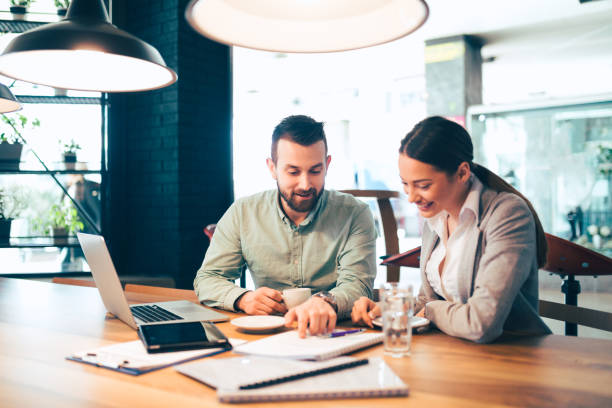 istock Two creative business partners discussing new business ideas 687679630