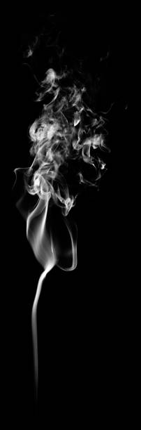istock White fantasy smoke on black background 687689918