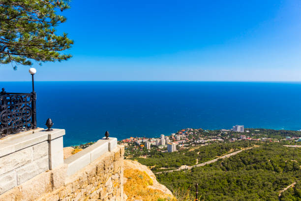 istock View on Foros town coastal landscape 687701200