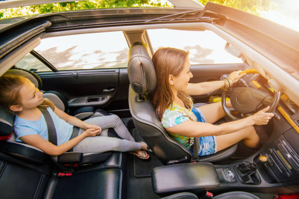 Mother And Daughter On Travel