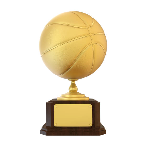 istock Basketball Golden Trophy Isolated 687716452