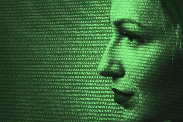 istock Close-up of woman Digital Surveillance. Security technology concept. 687725598