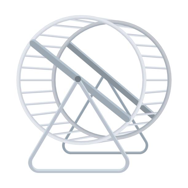 istock Wheel for rodents.Pet shop single icon in cartoon style vector symbol stock illustration web. 687728360