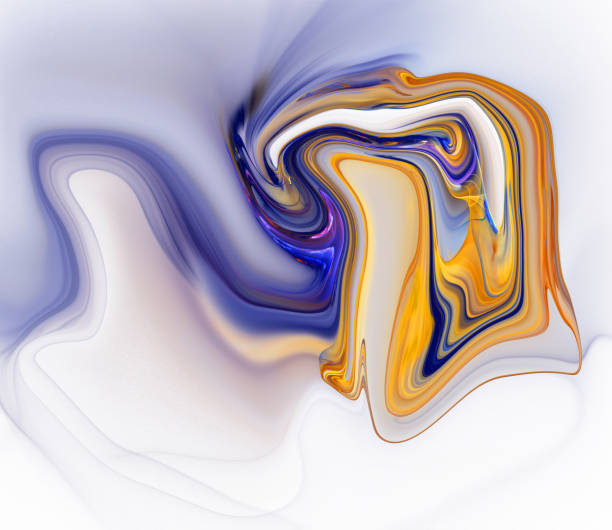 istock Colorful psychedelic liquefied background 687738950