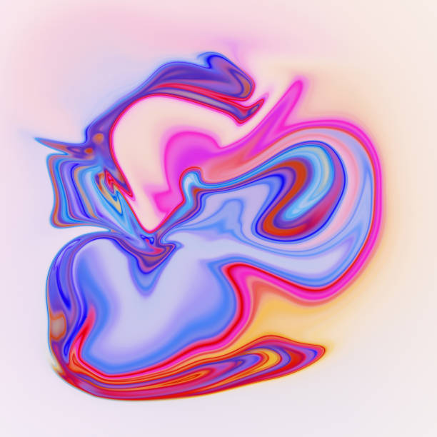 istock Colorful psychedelic liquefied background 687738954