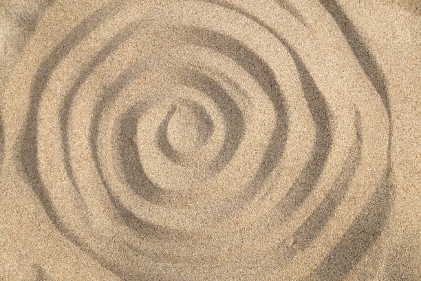 Sand swirl stock photo