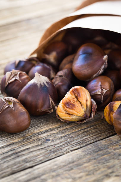 istock Delicious roasted chestnuts ready to eat 687750194