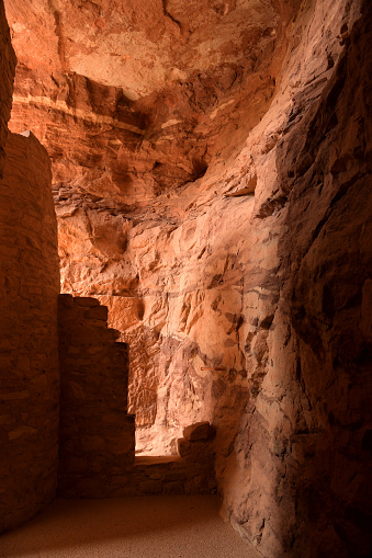 View of inside of Manitou Cliff Dwellings near Colorado Springs