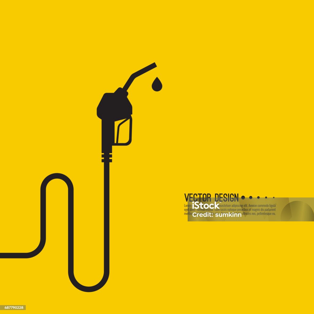 Gasoline pump nozzle sign. Gasoline pump nozzle sign. Gas station icon. Fuel pump petrol station. drop of gasoline.  refuel service. Vector illustration Fuel Pump stock vector