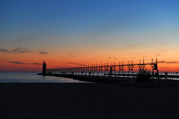 istock Lighthouse in South Heaven at Sunset 687791272