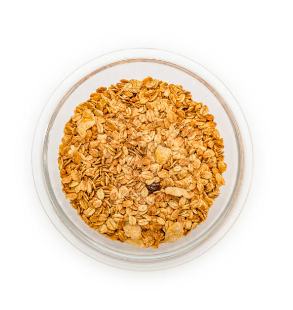 istock Granola cereal isolated on white backgroung 687793388