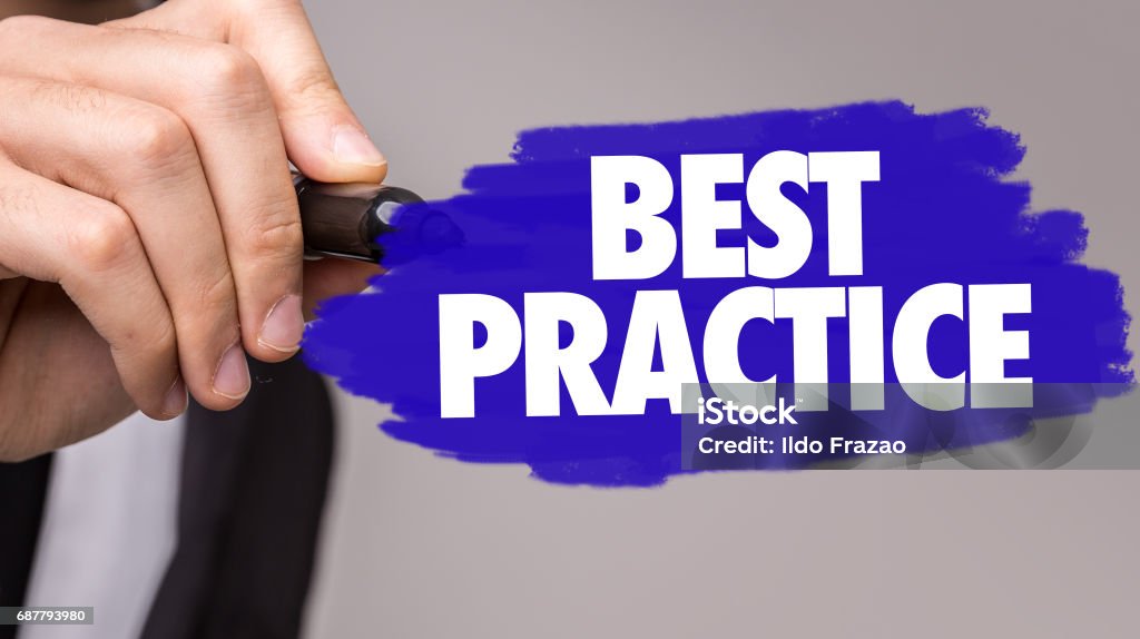 Best Practice Best Practice sign Rules Stock Photo