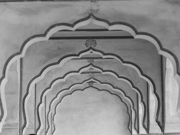 istock Architectural details in the amber fort in Jaipur 687798964