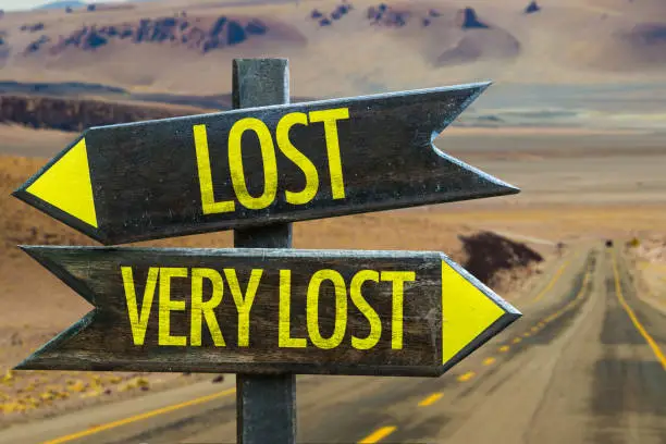 Photo of Lost - Very Lost sign