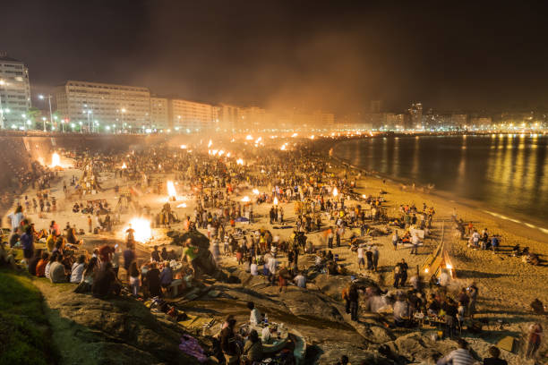 The Bonfires of Saint John (Spanish: Hogueras de San Juan, Galician: Noite de San Xoán) is a traditional and popular festival celebrated around the world during Midsummer, which takes place on the evening of 23 June, St. John's Eve.