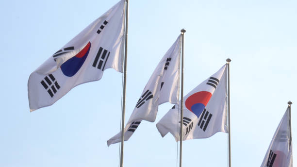 istock Waving Flag of South Korean 687810560