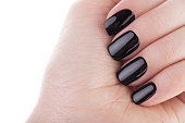 Black nail polish.