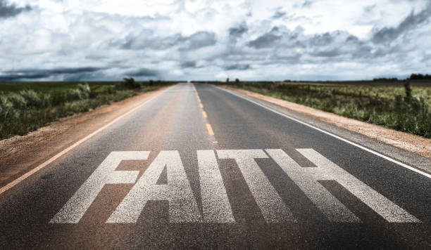 Faith sign Faith written on rural road worshipper photos stock pictures, royalty-free photos & images