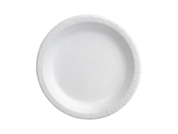 istock Paper plate isolated on white 687839560