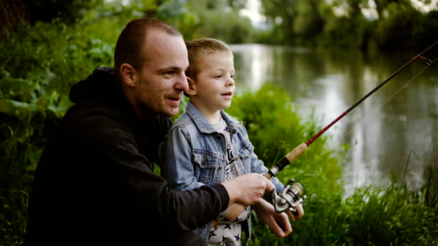 With father on fishing