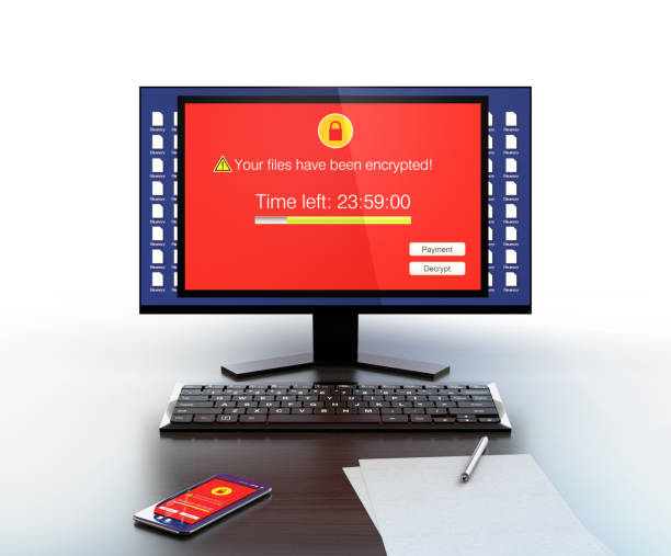 istock Screen of desktop PC and smartphone showing alert that the devices were attacked by ransomware 687840660