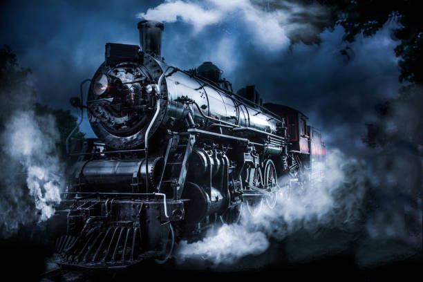 паровой поезд - локомотив стоковые фото и изображения