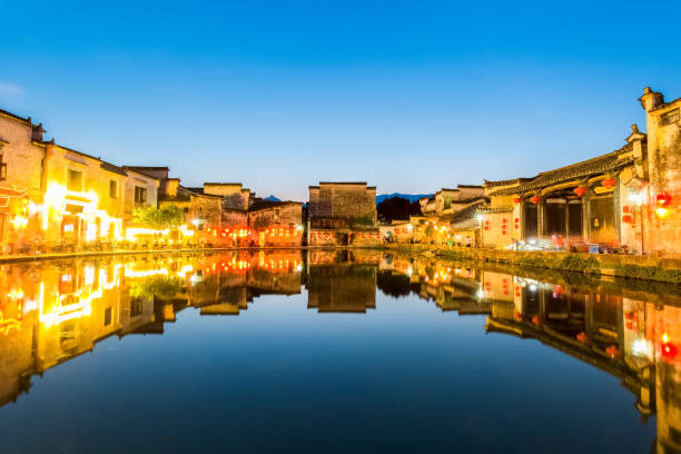 istock chinese ancient villages at night 687847164