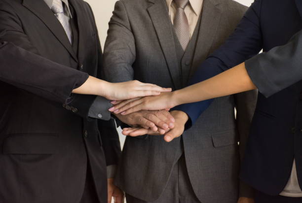istock Teams work together for business success. 687849410