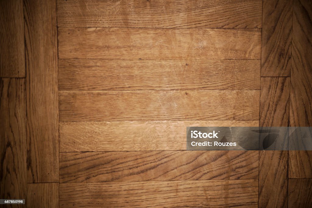 Overhead view of brown wooden Panel close up of an wooden background Backdrop - Artificial Scene Stock Photo