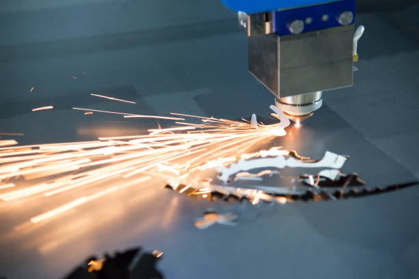 istock The fiber laser cutting machine 687853158
