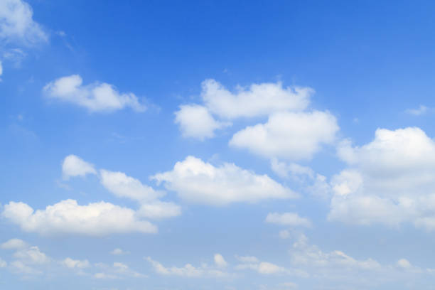 istock Many clouds are floating in the sky on a bright day. 687853620