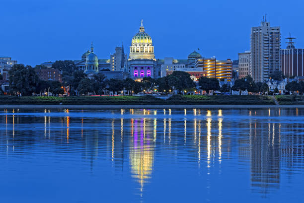 istock Harrisburg Pennsylvania at Night 687853696