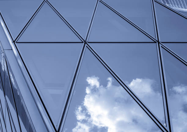 istock Modern office buildings in central Hong Kong, Blue tone color processing 687857160