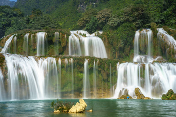 istock Ban Gioc waterfall in north of Vietnam. 687860364