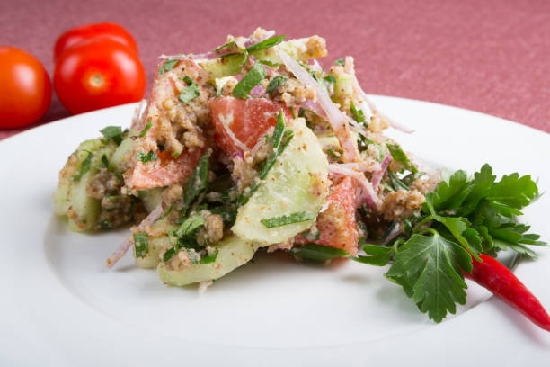 istock Traditional uzbek salad 687867988