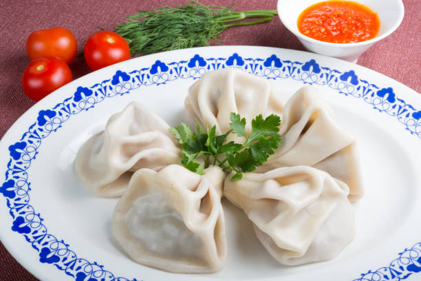 istock Traditional georgian hinkali 687868110