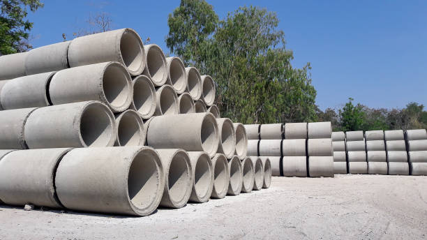 istock precast concrete water drainage pipe in big factory 687878716