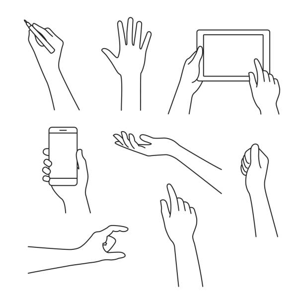 手線のアイコン。あなたのスタートアップのベクトル図です。 - business pointing women index finger点のイラスト素材／クリップアート素材／マンガ素材／アイコン素材
