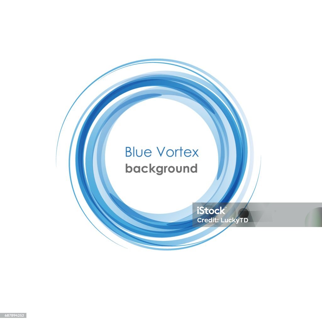 Blue Vortex background Circle stock vector
