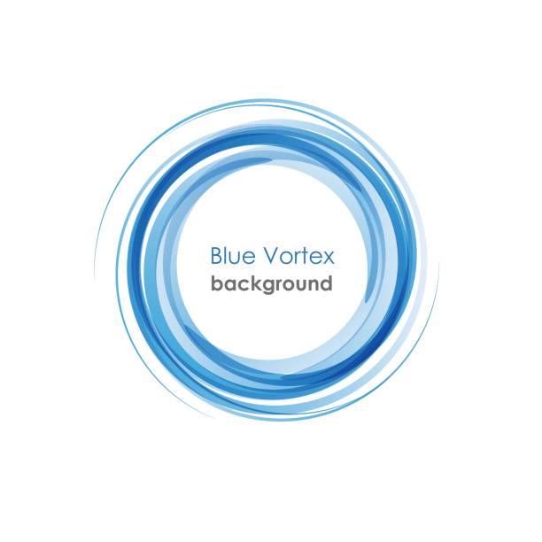 Blue Vortex background Blue Vortex background orbiting stock illustrations