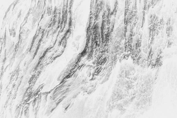 istock Close up of white Old Patterned wood texture 687897376