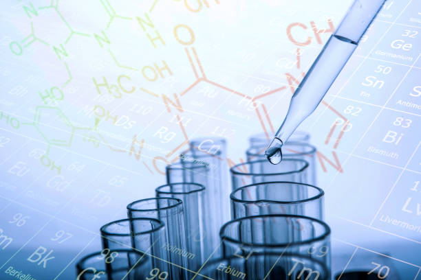 istock Dropping chemical liquid to test tubes 687904404