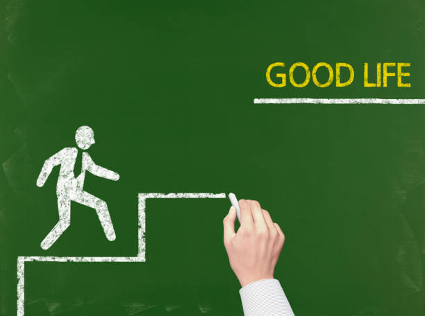 istock Good Life - Business Chalkboard Background 687905556